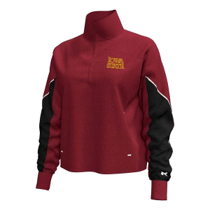 Iowa State Cyclones Under Armour Women's Icon Double Knit 1/4 Zip 2XLarge Cardinal