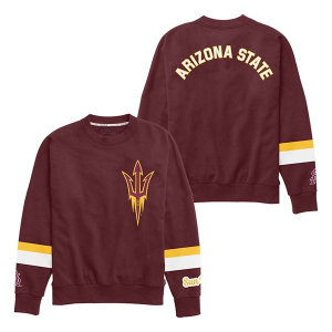 Arizona State Sun Devils League Collegiate Women's Crew XLarge Maroon