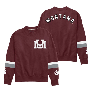 Montana Grizzlies League Collegiate Women's Crew XLarge Maroon
