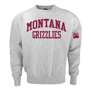 Montana Grizzlies Signature Concepts Crew Large Silver