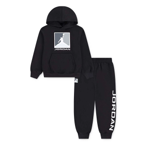 Kids' Jordan Essentials Baseline Fleece Set 6 Black