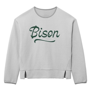 North Dakota State Bison League Collegiate Women's Crew Large Grey Heather