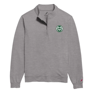 Colorado State Rams League Collegiate All Day 1/4 Zip XLarge Grey Heather