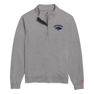 Nevada Wolf Pack League Collegiate All Day 1/4 Zip Medium Grey Heather