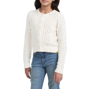 Girls' abercrombie kids Cardigan Cropped Cable 15/16 Jet Storm