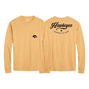 Iowa Hawkeyes League Collegiate All American T-Shirt Large Gold