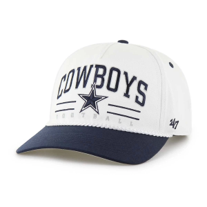 Dallas Cowboys 47 Brand Roscoe Two Tone Adjustable Hat One Size White