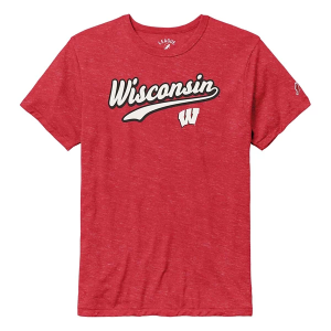 Wisconsin Badgers League Collegiate Victory Falls T-Shirt XLarge Red