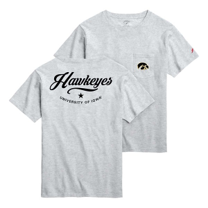 Iowa Hawkeyes League Collegiate All American T-Shirt Small Ash