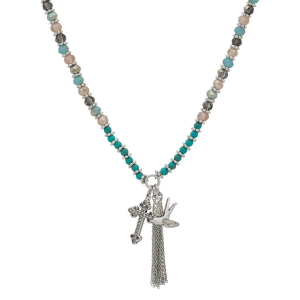 The Jewelry Group Lainey Wilson Faith & Cross Charm Convertible Necklace