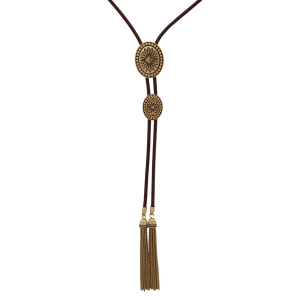 The Jewelry Group Lainey Wilson Long Tassel Bolo Necklace