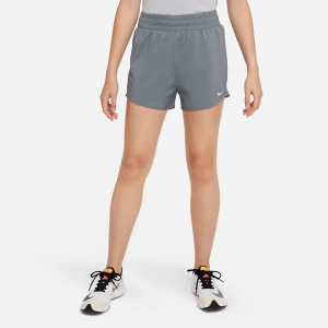 Girls' Nike One Shorts XSmall Smoke Grey/White