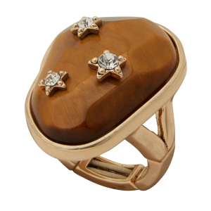 Women's The Jewelry Group Lainey Wilson Pave Star Stone Ring Natural