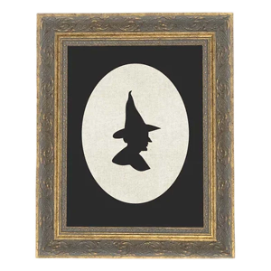 Petal Lane Witch Silhouette Print