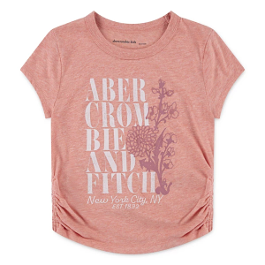 Girls' abercrombie kids Flower Lockup Baby Shirt 15/16 Lantana
