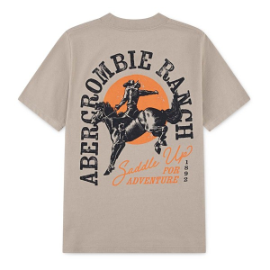 Kids' abercrombie kids Giddy Up T-Shirt 9/10 Taupe
