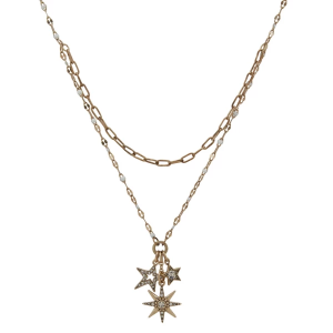 The Jewelry Group Lainey Wilson Star Charm Multirow Necklace