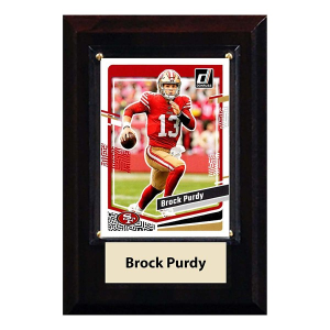 C and I Collectables Inc San Francisco 49ers Brock Purdy Trading Card Plaque