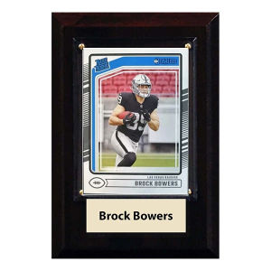 C and I Collectables Inc Las Vegas Raiders Brock Bowers Trading Card Plaque