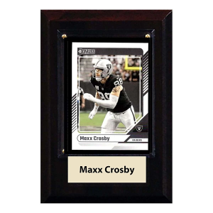 C and I Collectables Inc Las Vegas Raiders Maxx Crosby Trading Card Plaque