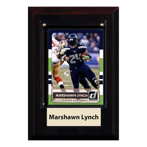 C and I Collectables Inc Seattle Seahawks Marshawn Lynch Trading Card Plaque