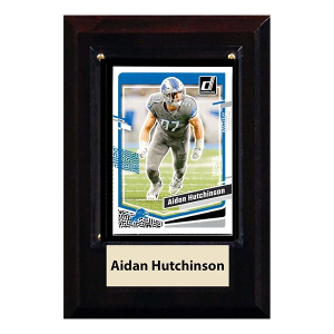 C and I Collectables Inc Detroit Lions Aidan Hutchinson Trading Card Plaque