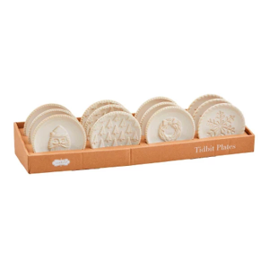 Mud Pie White Christmas Tidbit Plates (Sold Individually)