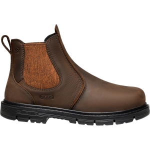 Women's KEEN San Jose Chelsea 90 Degree Aluminum Toe Work Boots Outdoor 6 Cascade Brown/Black