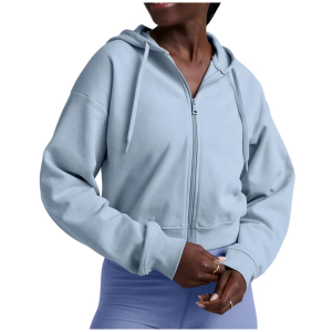 Women's Beyond Yoga LuxeFleece Full Zip Large Blue Zen