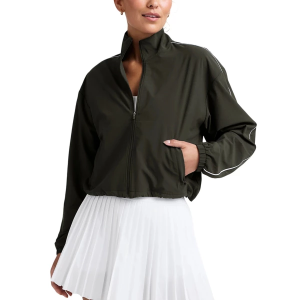 Women's Beyond Yoga Track Jacket Medium Olive Ink