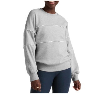 Women's Beyond Yoga LuxeFleece Piper Oversized Crewneck Sweatshirt Large Light Heather Gray