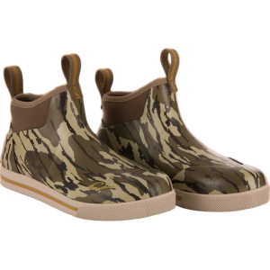 Men's Drake Waterfowl Camp Deck Boots Outdoor 14 Mossy Oak Original Bottomland
