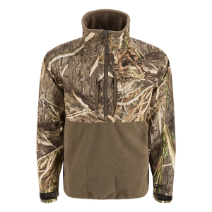 Men's Drake Waterfowl MST CommandXT Eqwader 1/2 Zip Softshell Jacket 3XLarge Mossy Oak Shadow Grass Habitat