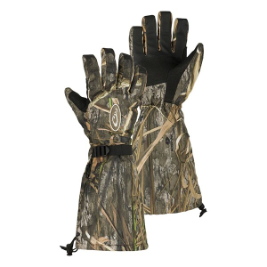 Men's Drake Waterfowl Double Duty Decoy Gloves Small Mossy Oak Shadow Grass Habitat