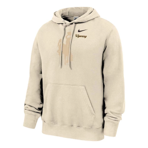 Wyoming Cowboys Nike Hoodie Small Natural