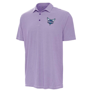 Charlotte Hornets Twine Antigua Polo Small Dark Purple/White