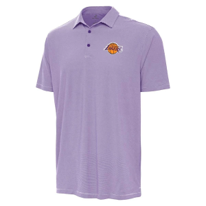 Los Angeles Lakers Twine Antigua Polo Small Dark Purple/White
