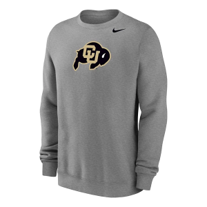 Colorado Buffaloes Nike Crew Large Heather Grey