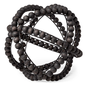 Mercana Earnhardt II Black Wooden Beaded Orb