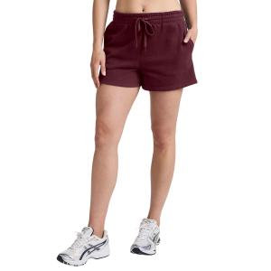 Women's Beyond Yoga LuxeFleece Sweat Lounge Shorts Large Dark Cherry