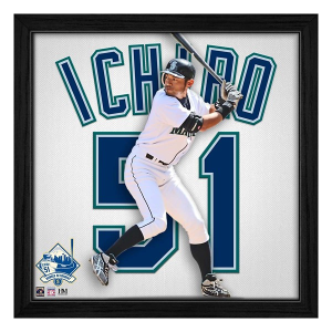 Highland Mint Ichiro Suzuki Seattle Mariners Jersey Retirement Impact Jersey Frame