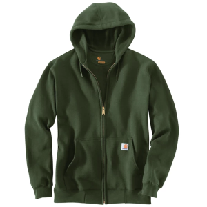 Men's Carhartt Loose Fit Midweight Work Full Zip 2XLarge Tall Moss