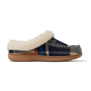 Women's Dearfoams Atley Casual Clogs Regular 7 Navy Plaid