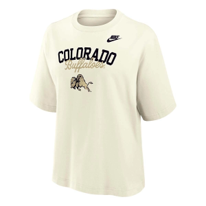 Colorado Buffaloes Nike Women's Boxy T-Shirt Large Sail