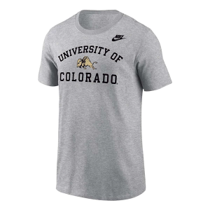 Colorado Buffaloes Nike Arch Vault Throwback T-Shirt XLarge Heather Grey