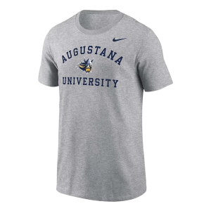 Augustana Vikings Nike Arch Vault Throwback T-Shirt Large Heather Grey