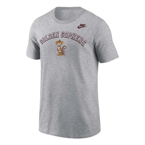 Minnesota Golden Gophers Nike Vintage Throwback T-Shirt Large Heather Grey