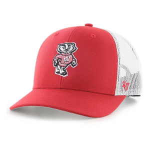 Wisconsin Badgers 47 Brand Trucker Kids' Snapback Hat One Size Red
