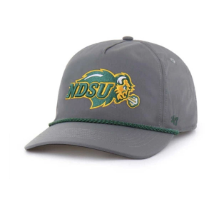 North Dakota State Bison 47 Brand Basic Rope Kids' Snapback Hat One Size Grey
