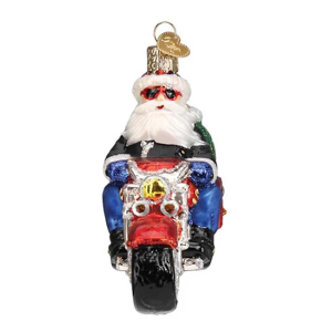Old World Christmas Biker Santa Ornament